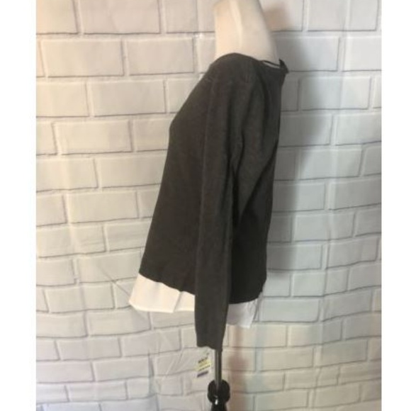 NWT Charter Club Layered Sweater Embroidered - Picture 2 of 6